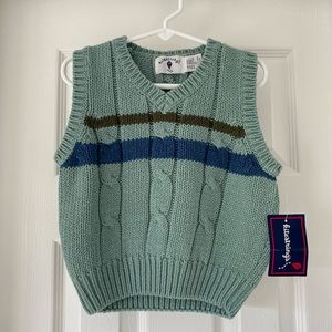 NWT Hartstrings 3T Green & Blue Vest